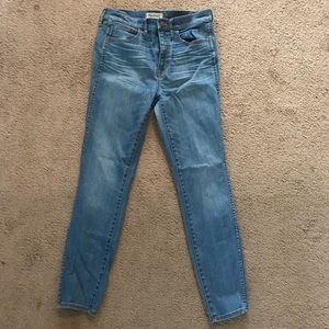 Madewell 10” High Rise Skinny Jeans, Size: 28